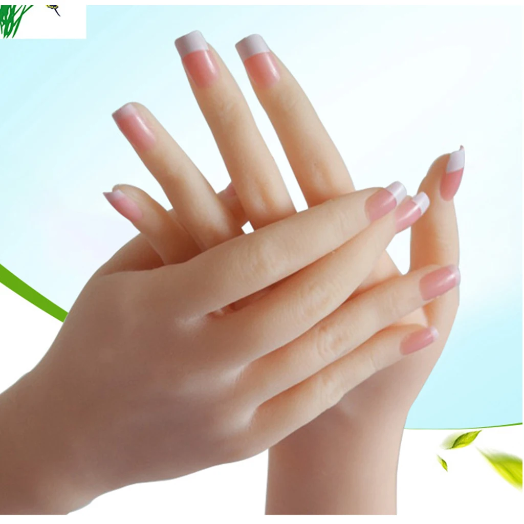 Flexible 1:1 Female Silicon Hand Model w/Joints Surgery Beauty Kits Nail Art Practice Medical/Lab Supplies-Right