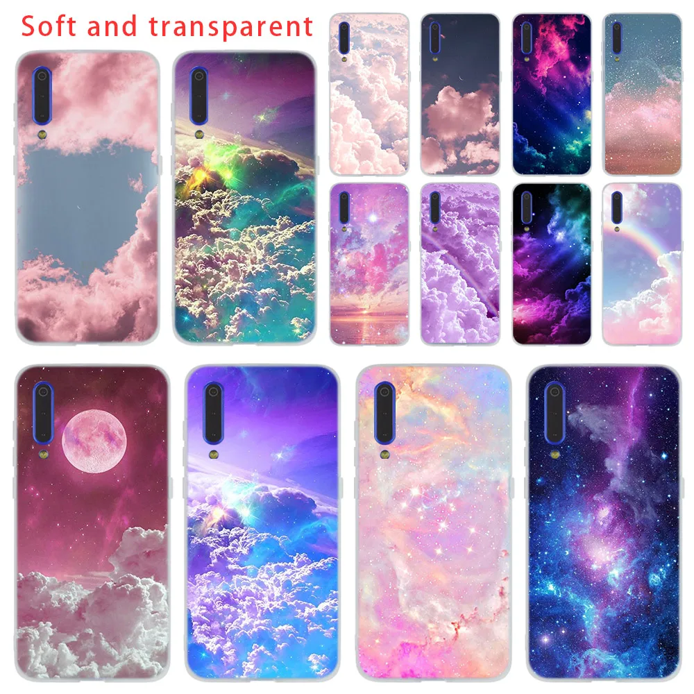 cute kawaii sky space Soft Phone Case For Xiaomi Mi 12 11 Pro Ultra 10 9 8 SE 6X A3 A2 LITE cc9 cc9e Cover | Мобильные телефоны и