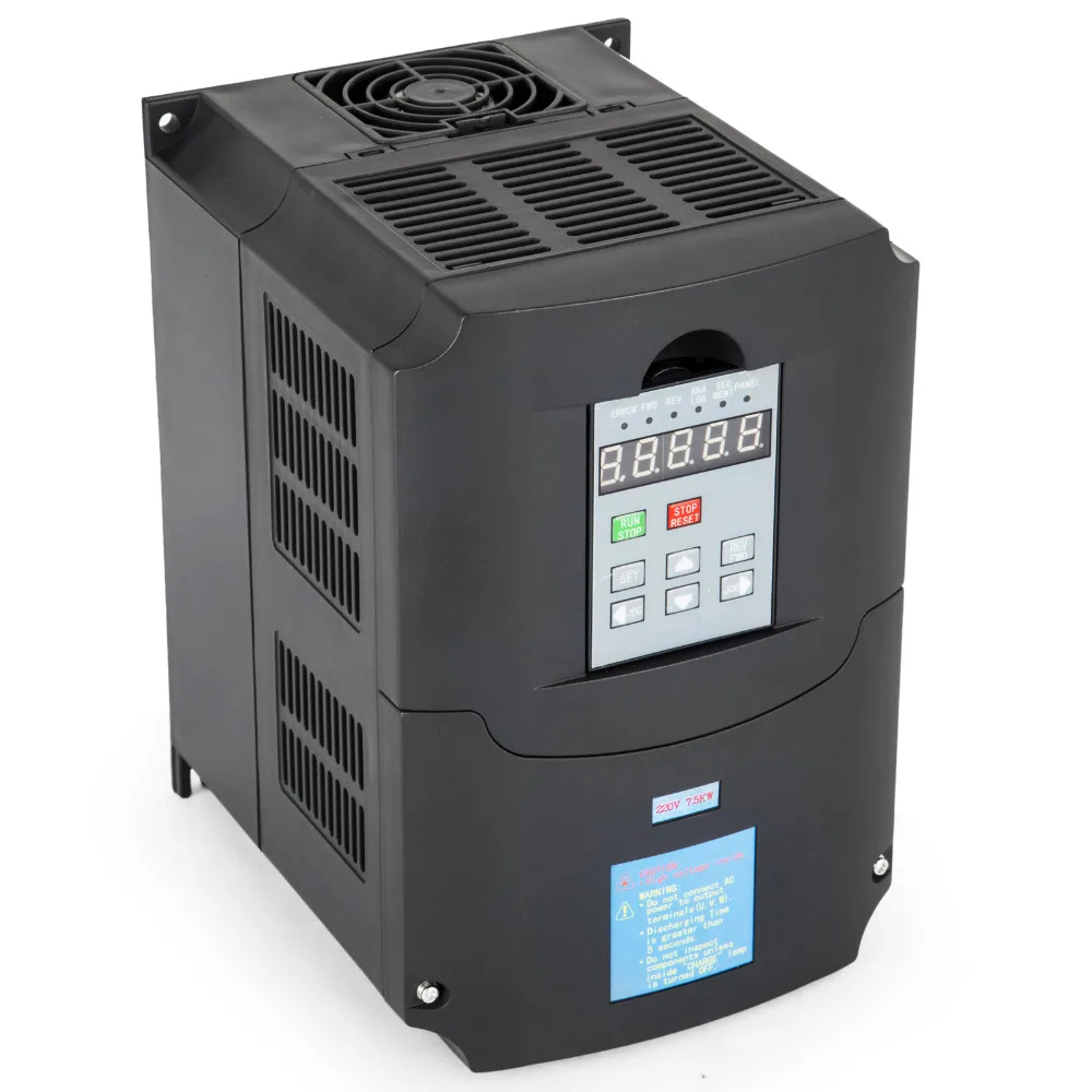 VEVOR Factory 10HP 34A 220 250V 7.5KW Variable Frequency Drive Inverter