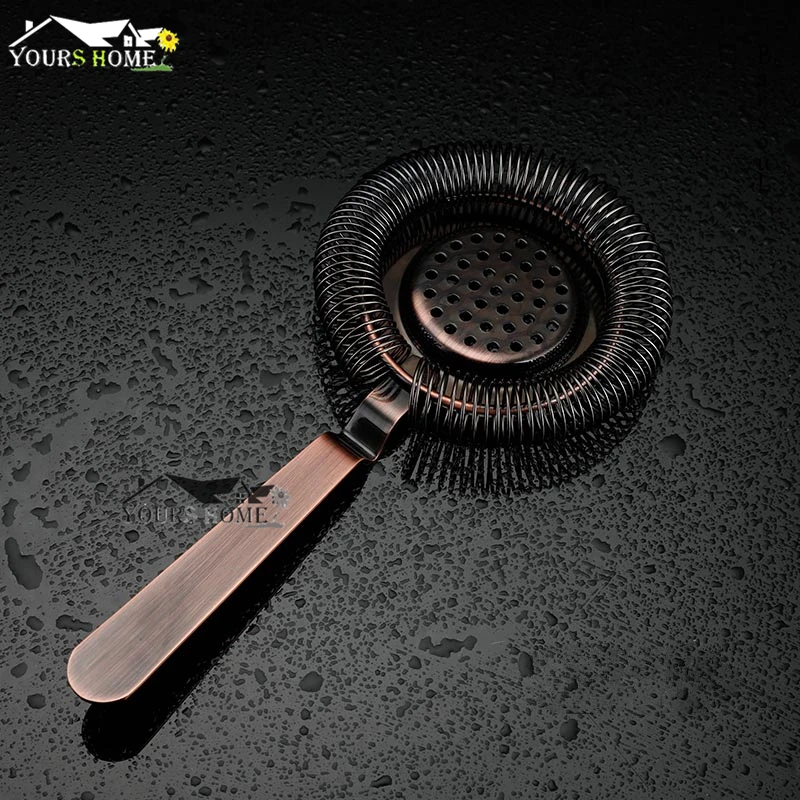 

1Pcs Special Bronze Bar Strainer Cocktail Sprung Strainer Hawthorne Strainer Bar Tool