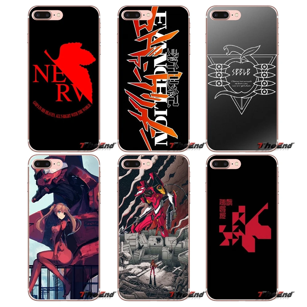 

Silicone Cover Bag For Xiaomi Mi6 Mi 6 A1 Max Mix 2 5X 6X Redmi Note 5 5A 4X 4A A4 4 3 Plus Pro Neon Genesis Evangelion EVA Logo