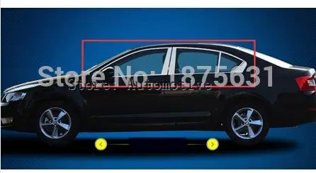 18 шт для Skoda Octavia MK3 A7 нержавеющей полный окна хромированная отделка отделкой