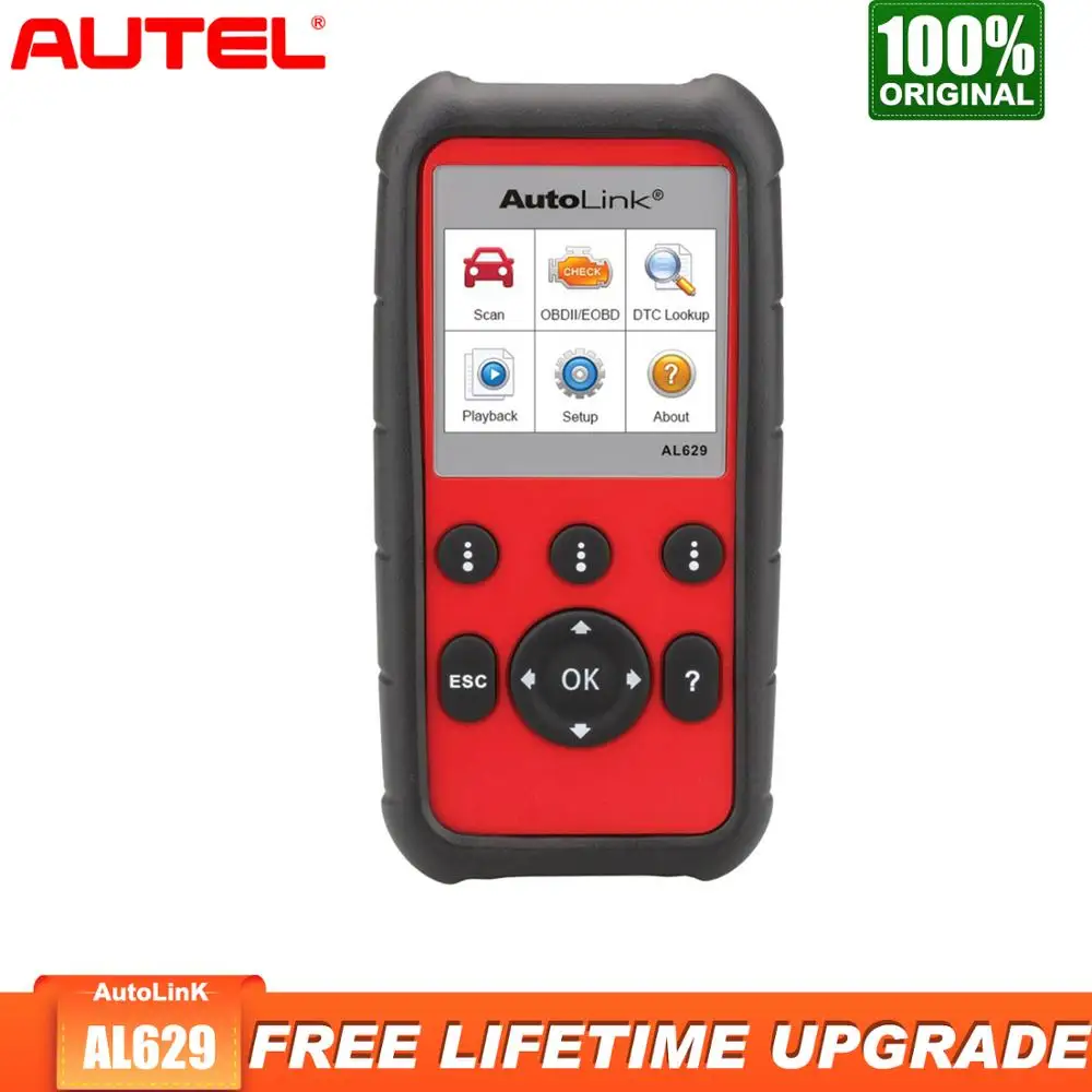 

Autel Autolink AL629 Obd2 Scanner Diagnostic Tool Car Diagnostic ABS/SRS/Engine/Transmission + CAN OBDII Batter Than launch x431
