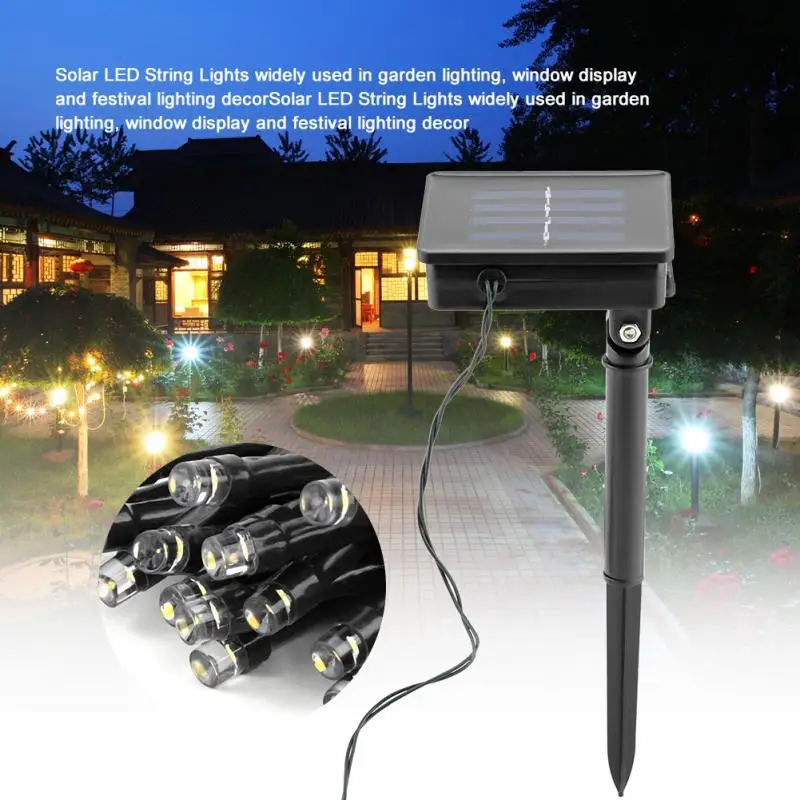 

Solar 50LED String Lights with 8 Lighting Modes guirlande led chrismas LED Fairy String Lights Home Garden Party Lamp