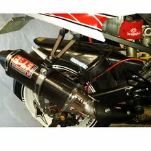 Мотоцикл для Yoshimura глушитель Реальные углеродного волокна трубы протектор тепловой щит чехол для Honda 300/R3/25 ZX6R/10/Z250