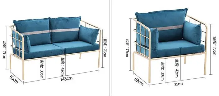 Луи Мода Гостиная стулья Скандинавский минималистский постмодерн мебель диван