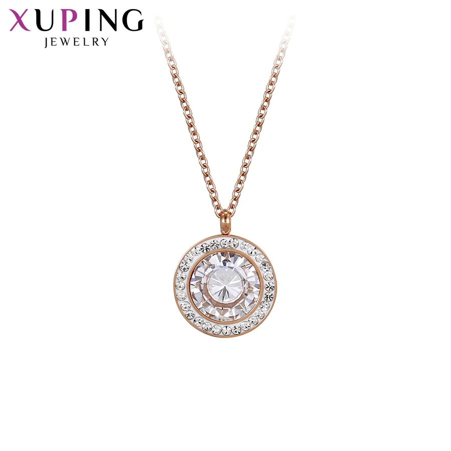 

Xuping Fashion Necklaces for Woman Stainless Steel Jewelry Simple Modern Elegance Graduation Birthday Gift S176.8-necklace-00994