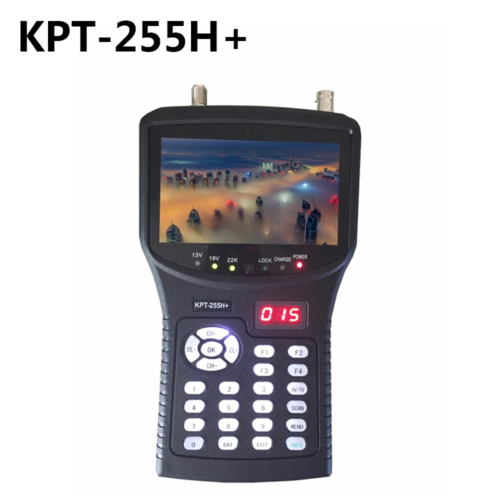 Подлинный! KPT-255H+ Супер цифровой ТВ приемник кодировщик модулятор Full HD DVB-S2 Sat Finder Смотреть бесплатные спутниковые каналы