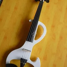 N6 белый цвет электрическая скрипка 4/4 скрипка ручной работы o музыкальные инструменты, скрипка бразильский деревянный смычок