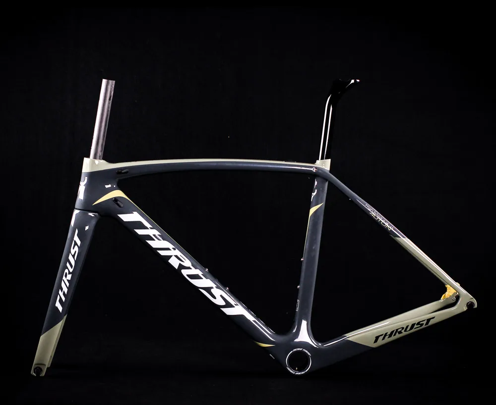 Карбоновая велосипедная Рама 700c V тормоз полный карбоновая велосипедная рама дизайн Хамелеон цвет 49 52 54 56 58 см 2 года гарантии тяга - Цвет: grey