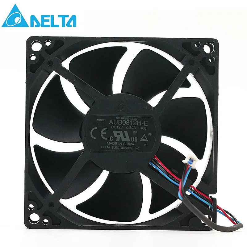 Ventilador de Refrigeração Axial de Fios Original para Delta Gêroo 12v 0.3a 8cm 3000rpm 35cfm