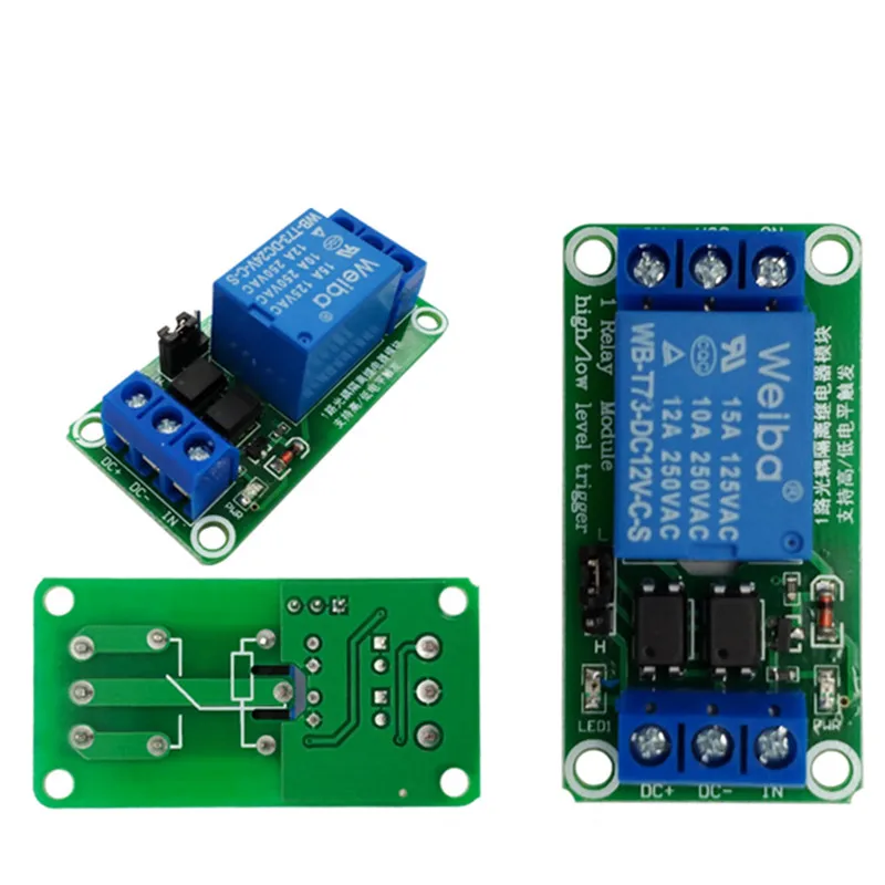 

one 1 channel relay module 5V high and low level trigger relay control with optocoupler for PLC automation equipment control