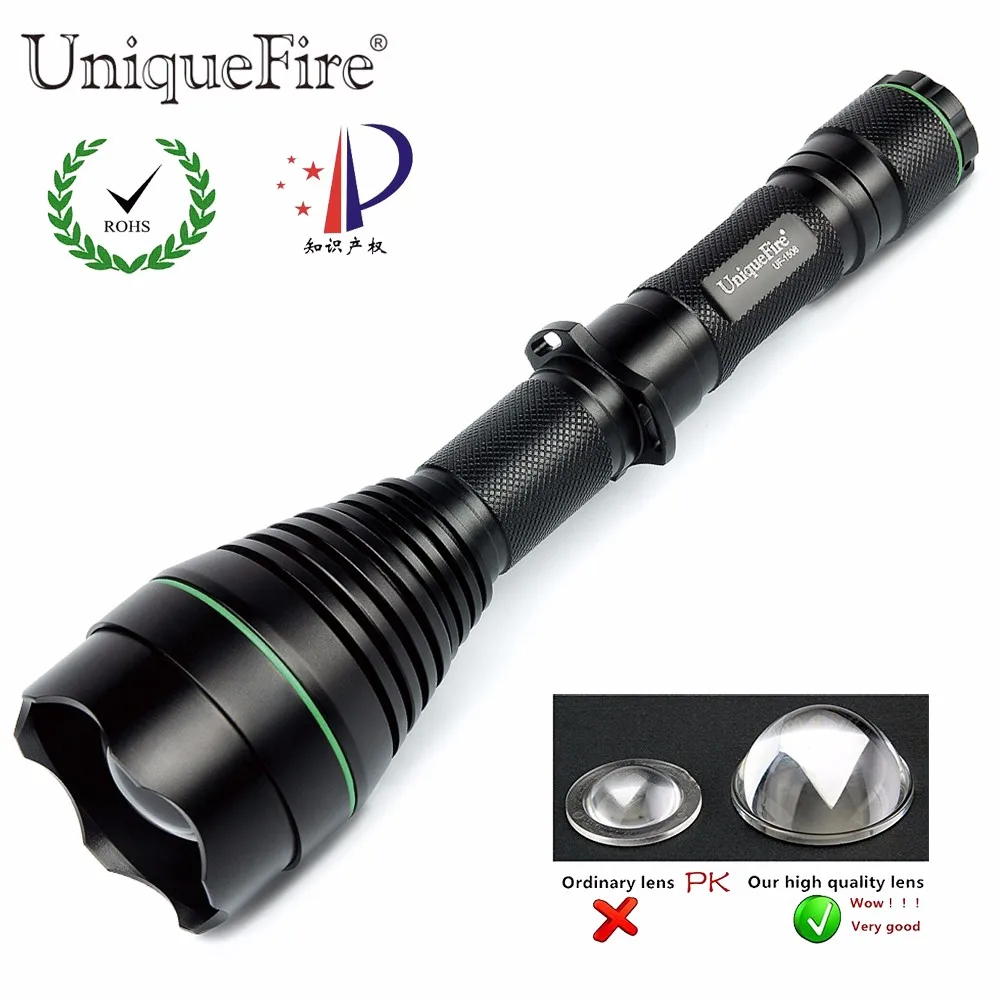 UniqueFire 1508-50 XREXPG 300 LM Rechargeable Compact LED Tactical Flashlight With Rechargeable 18650 Battery And Lumen Charger1
