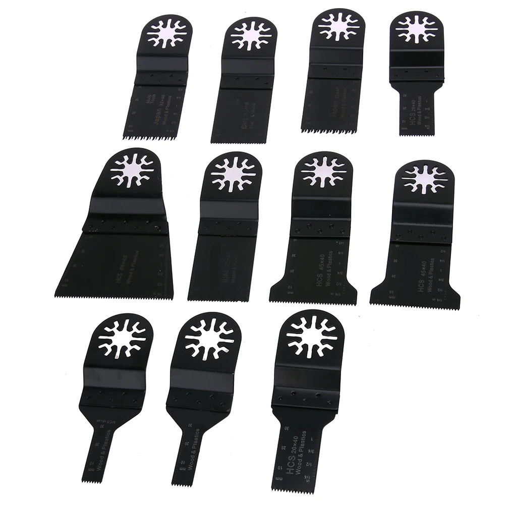 

11pcs Kit Oscillating Tool Saw Blades Set Multi Tool for Renovator Power Tools For Fein Multimaster Cutting Dremel Accessories