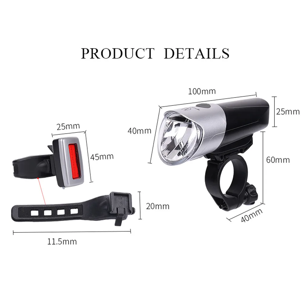 Discount Wheel Up  Waterproof Bike Bicycle Lights Bike Bicycle Front Head Light Rear Lamp USB rechargeable bike light led waterproof A70 3