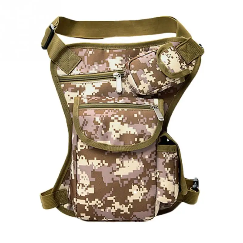 Мужская парусиновая сумка с заниженной талией, поясная сумка с ремнем, военная дорожная многофункциональная сумка-мессенджер на плечо - Цвет: jungle