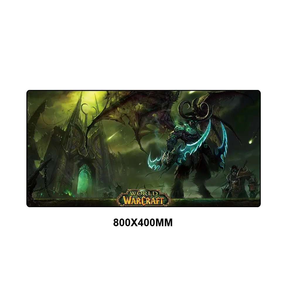 Игровой коврик для мыши World of Warcraft XL Большой резиновый противоскользящий коврик для мыши игровой компьютерный Настольный коврик для мыши игровой коврик - Цвет: 800x400MM