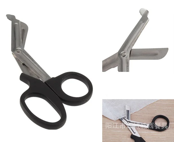 

EMT survive rescue scissor gauze cutter IFAK trauma emergency first aid kit Shear outdoor medical bandage Paramedic Nurse camp