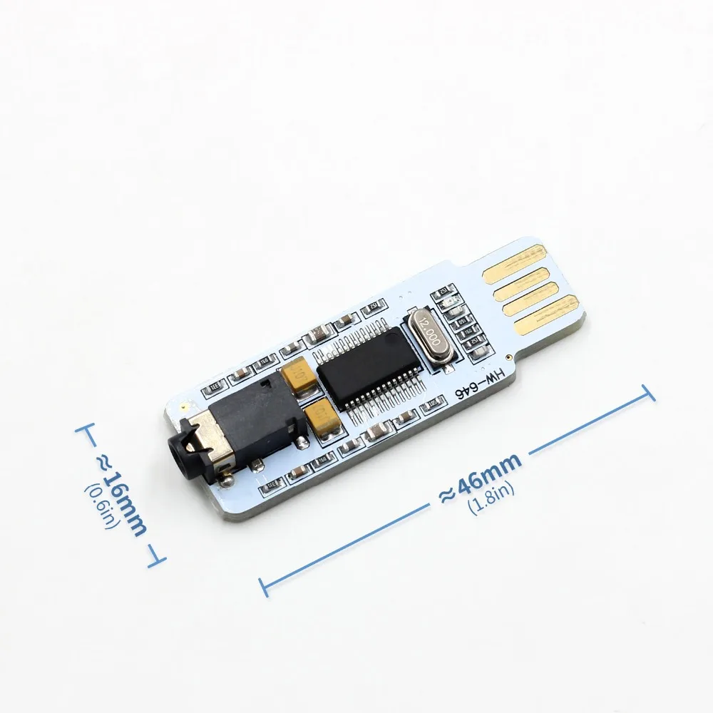 Мини PCM2704 USB Аудио Звуковая карта DAC декодер плата Бесплатный привод для ПК ноутбука