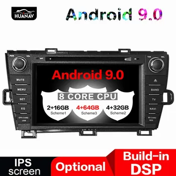 

DSP Android 9 Car DVD player GPS Navigation For Toyota Prius 2009-2013 Right hand driving multimedia Auto Radio stereo player 64