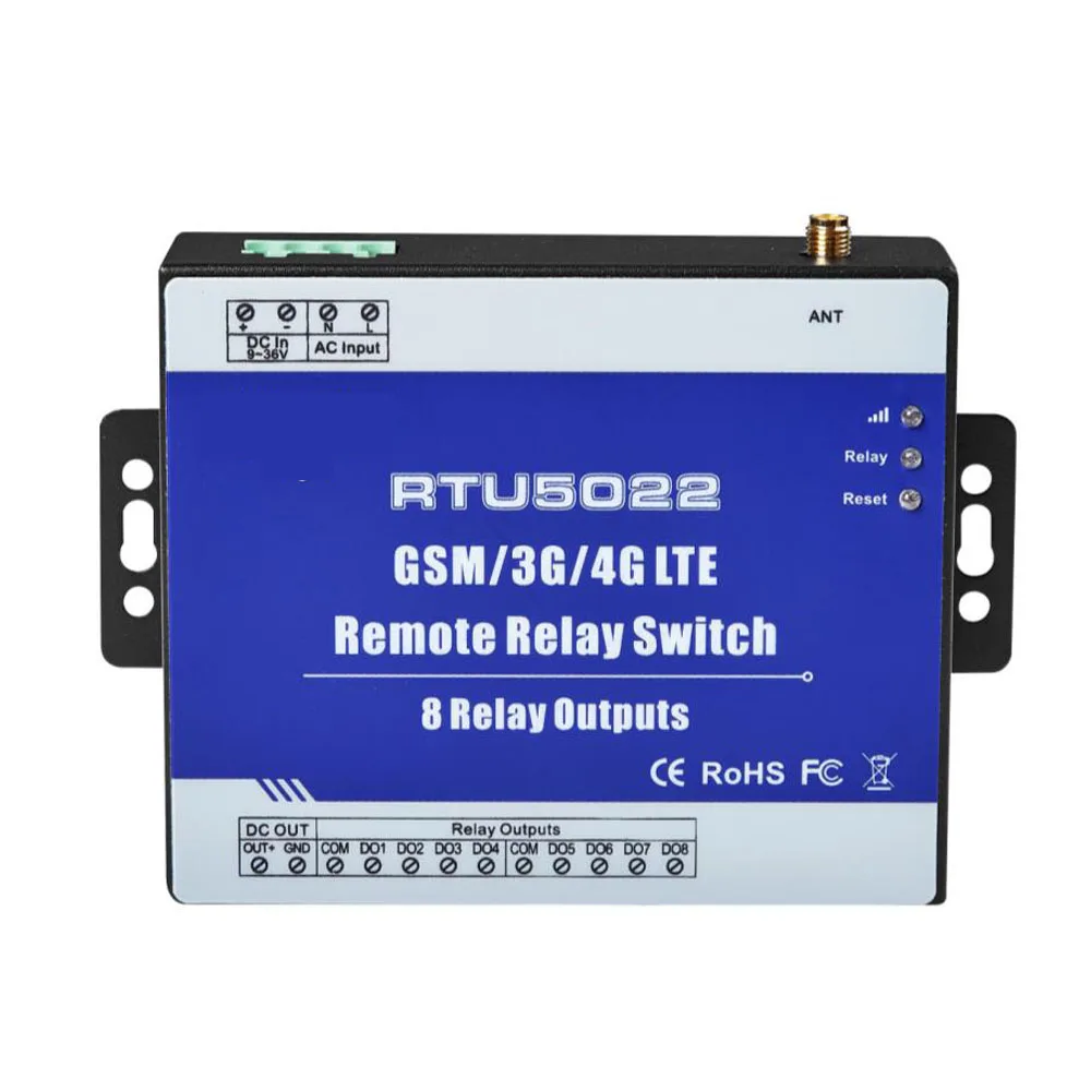 

Wireless GSM Relay Switch for Agricultural Irrigation water pump control SMS APP Operating 8 Relay Outputs