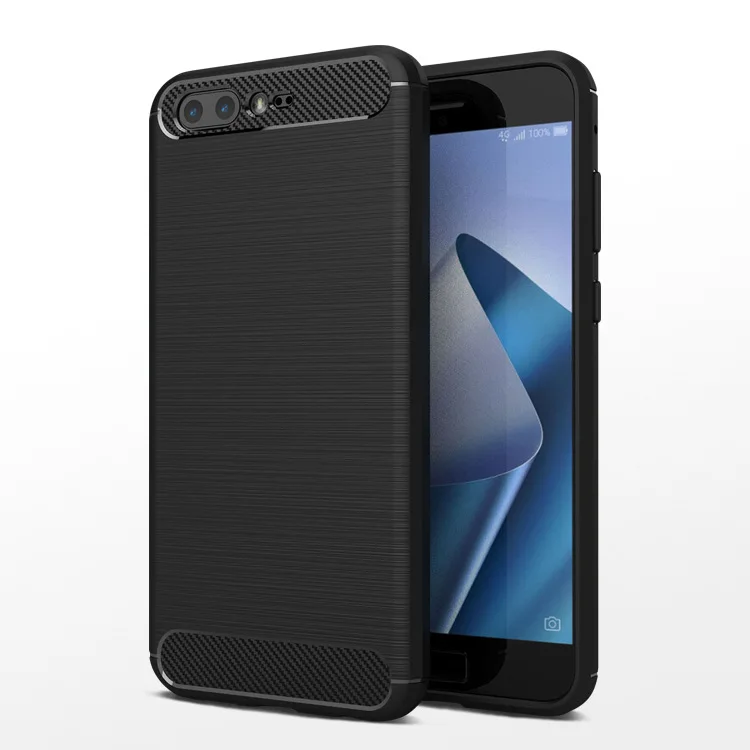 For Asus ZenFone 4 pro zs551kl case Shockproof Carbon Fiber Soft cover for 5.5&quot Phone Fundas Capa | Мобильные телефоны и