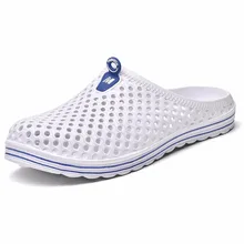 Летние классические женские/мужские пляжные туфли с дырками, сандалии на плоской подошве, нескользящая обувь с дырками, дышащие легкие уличные сандалии