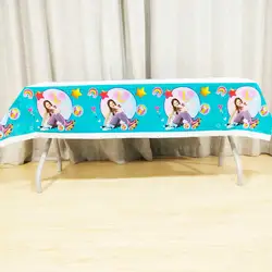 180*108 см Luna день вечерние рождения скатерть вечеринок мультфильм для девочек день рождения одноразовые украшения tablecover поставки набор