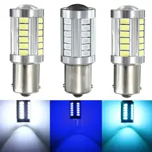 1156 P21W BA15S 33 LED 5630 5730 auto brake lights fog lamp reverse light car daytime running light white red yellow amber blue