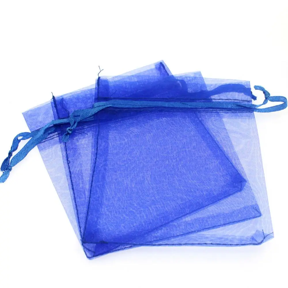 Tevida 10 шт органзы мешок Drawstring подарочные пакеты/упаковка мешок для ювелирных изделий Поиск Аксессуары 10x12 см - Цвет: Blue