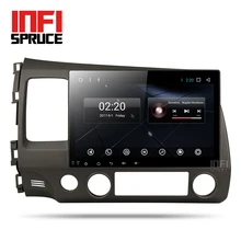Infispruce 2 г android-игрок автомобиля dvd gps для honda civic 2006-2011 с радио Поддержка gps-навигации Зеркало Ссылка руль