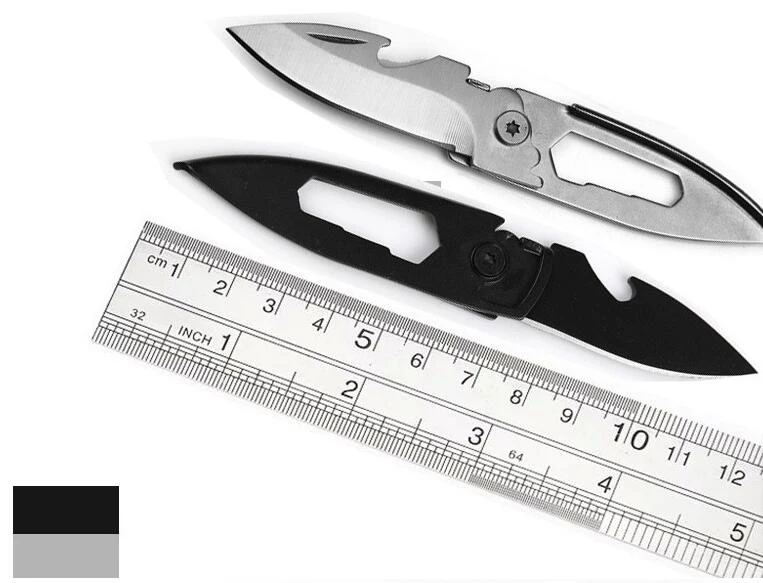 Карман Ножи ключ Нержавеющая сталь Мини Многофункциональный складной Ножи кошелек ножи выживания кемпинг ручные инструменты тактический Ножи