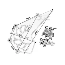 Orange Motorcycle CNC Aluminum Front Sprocket Chain Cover