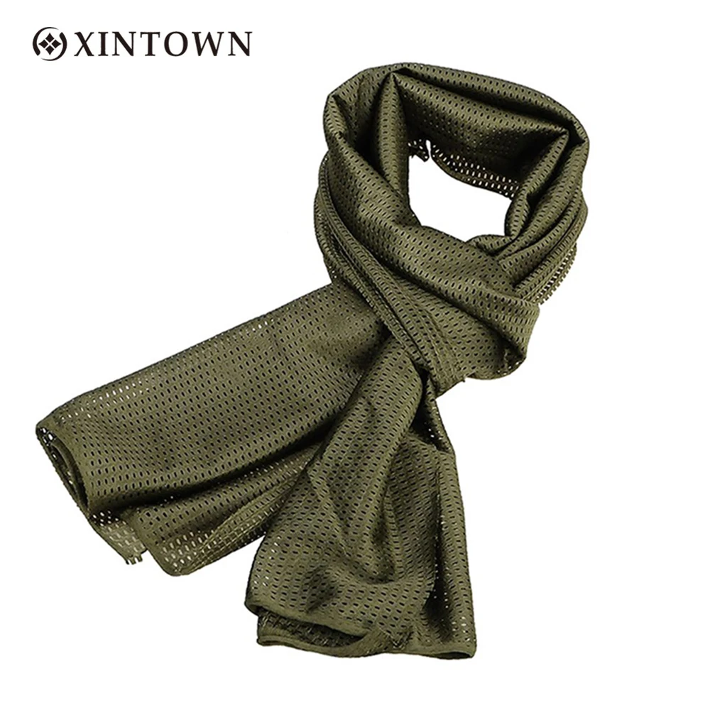 Tactical Camouflage Military Scarf For Men Elastic Breathable Knitted