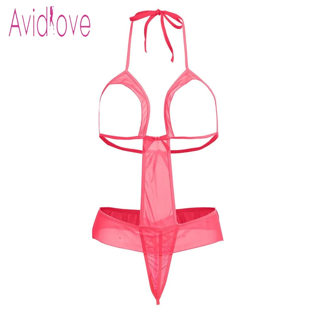 Avidlove Babydoll сексуальное нижнее белье женское гламурные прозрачные сетчатые