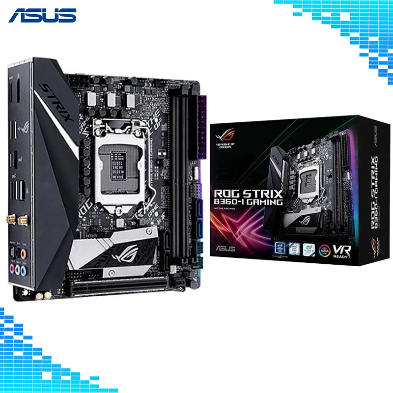 

Asus ROG STRIX B360-I GAMING Desktop Motherboard Intel B360 Chipset Socket LGA 1151 Mini-ITX E-sports game Motherboard