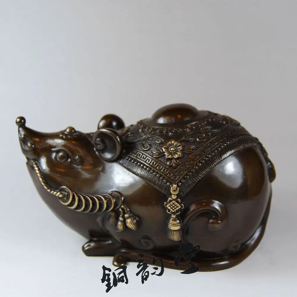 

Carving Work of Art Wedding gifts metal antique bronze device apotropaic decoration mouse