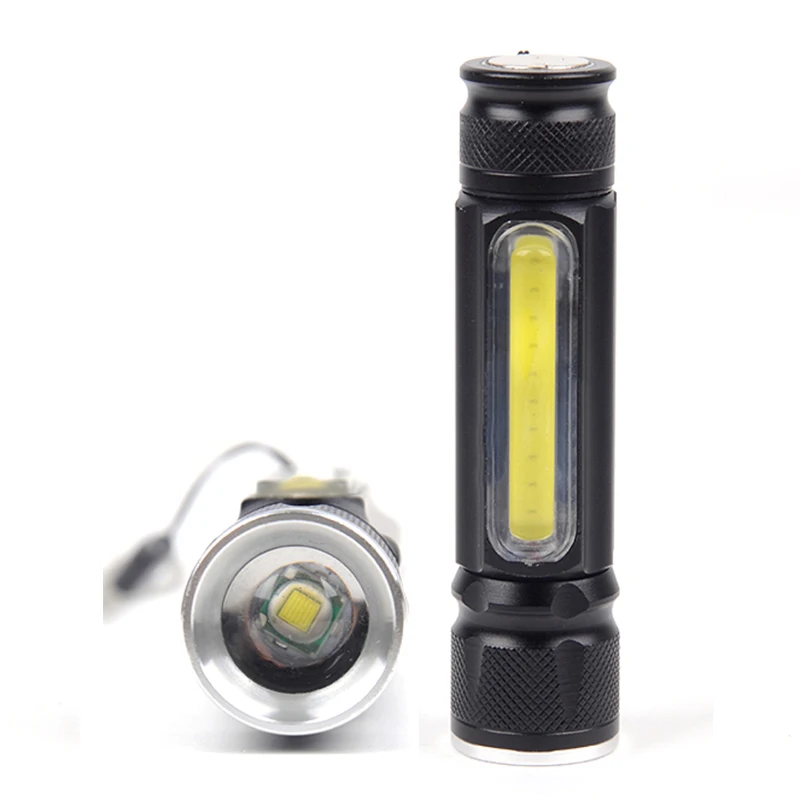 Litwod встроенный аккумулятор USB Перезаряжаемый светодиодный фонарь 4000лм XM-L T6 COB Zoomable 3 режима алюминиевый фонарь для кемпинга