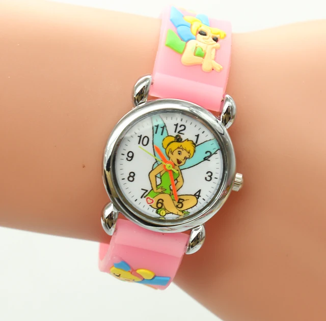 Free Shipping 1pcs Lovely 3D Cartoon Thinker Bell friends Watch Children Kids Gi Free Shipping 1pcs Lovely 3D Cartoon Thinker Bell friends Watch Children Kids Gi