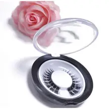 Новинка года, 3D натуральная норка, Длинные ручные Черные Накладные ресницы накладные ресницы, инструменты для наращивания макияжа с круглой коробкой