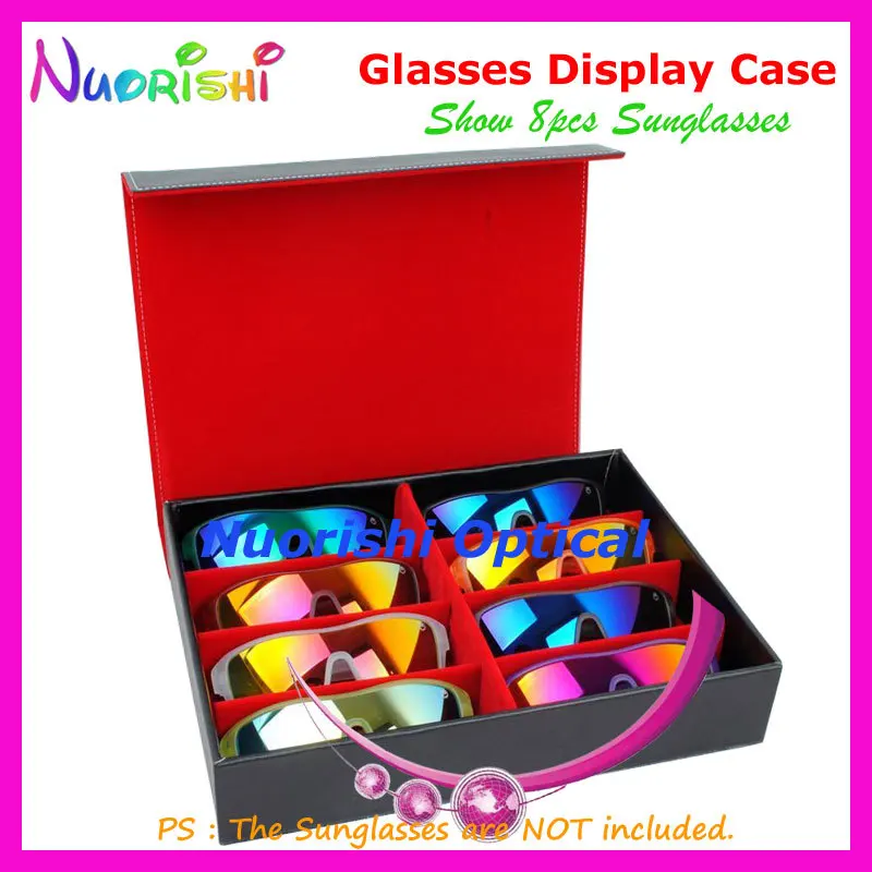 black-leather-storage-display-sample-case-box-tray-for-holding-8pcs-sunglasses-glasses-eyewear-eyeglass-a635-8s-free-shipping