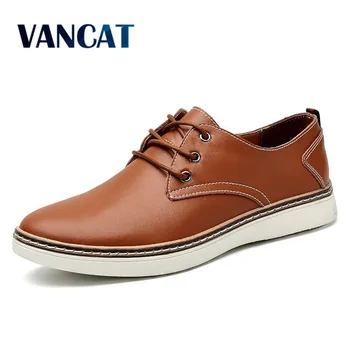 

VANCAT Big Size Men Genuine Leather Shoes Slip On Black Shoes Real Leather Loafers Mens Moccasins Shoes Italian Designer Shoes