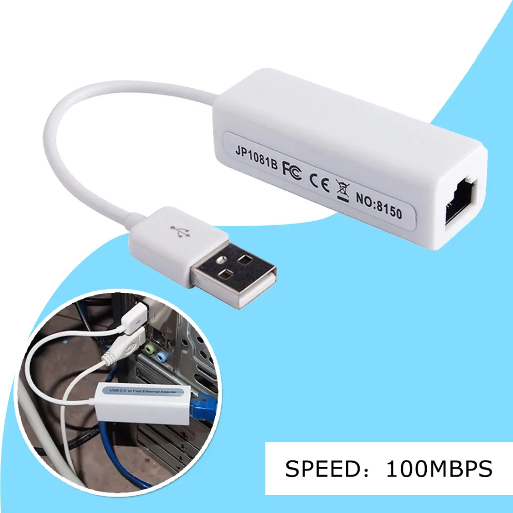 NOYOKERE мини USB Ethernet адаптер Usb 2,0 Сетевая карта USB в интернет RJ45 Lan 10 Мбит/с для Mac OS