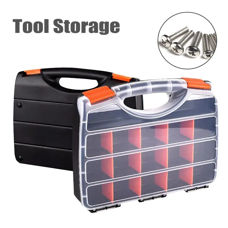 

Portable Parts Box Screw Storage Box Metal Parts Hardware Screwdriver Vehicle Repair Hand Tool B-320