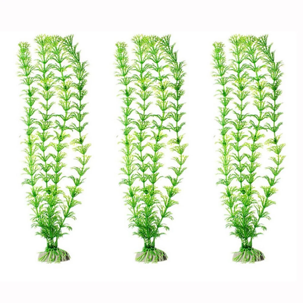 

Green Plastic Fake Plant Water Grass for Aquarium Fish Tank Landscape Decoration