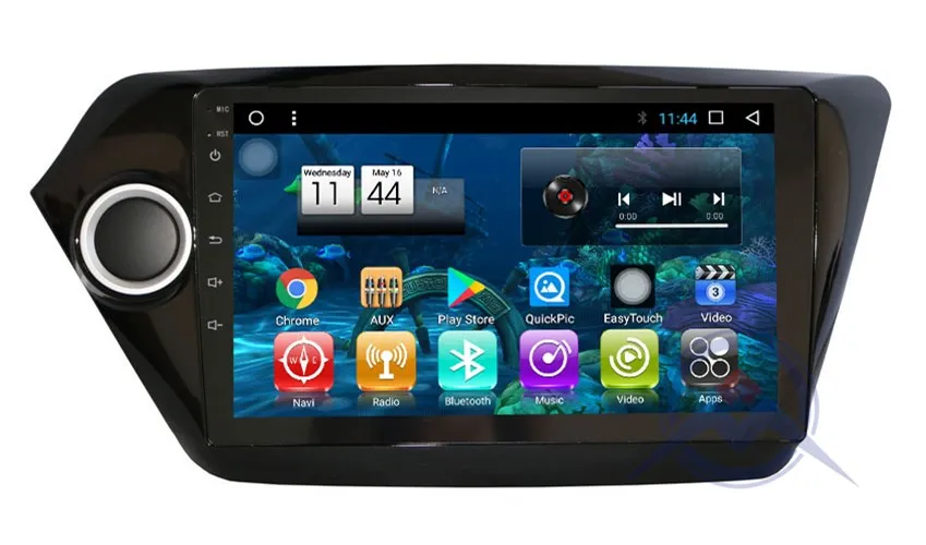 Top 9 inch Android Octa Core car dvd player gps navigation for Kia k2 RIO 2010 2011 2012 2013 2014 2015 car radio stereo 12