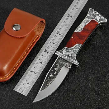 

KKWOLF Tactical high hardness folding blade knife Jungle Tool army knife wild survival Camping self-defense hunting knife EDC