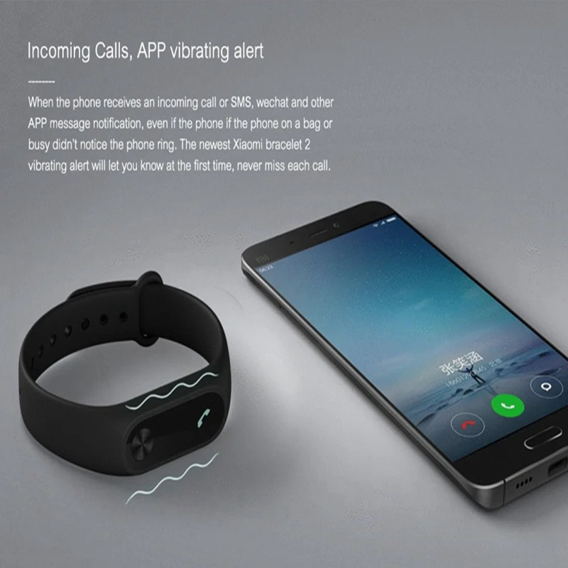 Оригинальный Xiaomi mi Band 2 смарт Браслет Сенсорный экран OLED фитнес браслет band