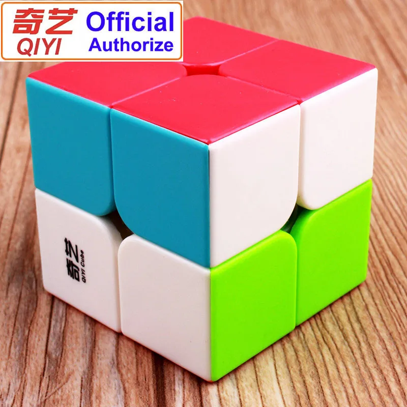 QIYI order 2x2 скоростной магический куб без наклеек 2x2x2 Cubo Magico Puzzle Развивающие игрушки для детей подарок для детей Волшебный куб MF2SET