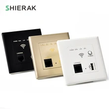 SHIERAK 300 м настенный беспроводной маршрутизатор AP usb зарядный порт 1000mA выход умный сетевой Wi-Fi маршрутизатор Панель розетка 10A